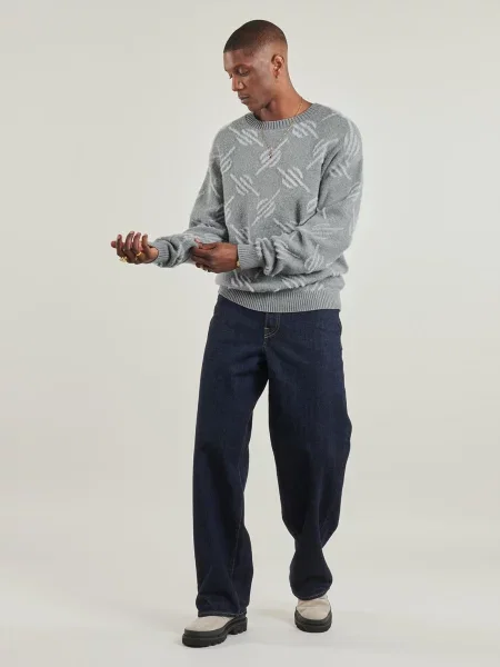 Daily Paper pulover Tevin Monogram Knit light gri