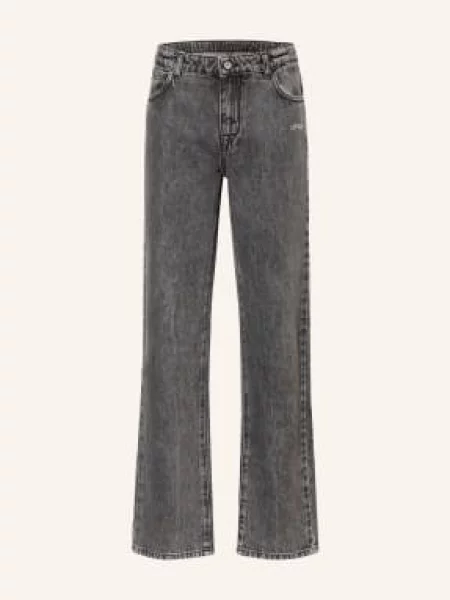 Off-White Džíny Bookish medium grey bílé