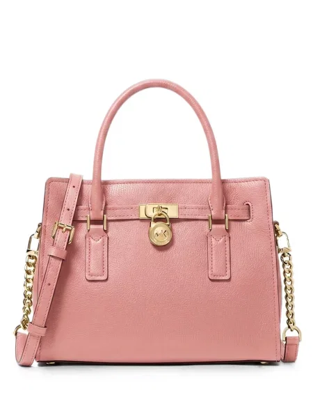 Matlasat geanta crossbody Michael Michael Kors cu autograf maro