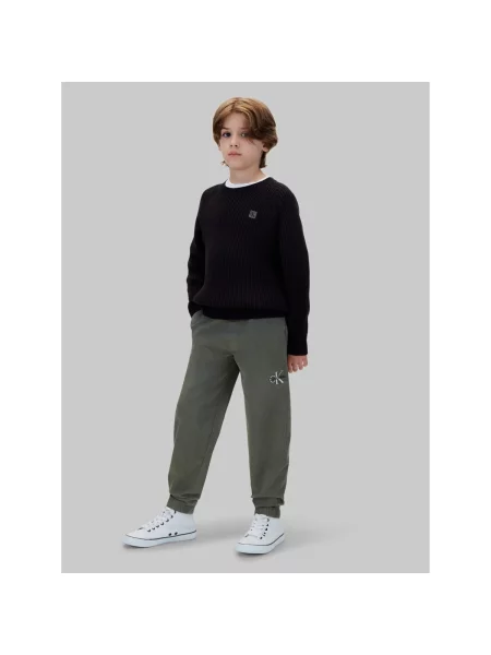 Jogger nohavice Calvin Klein Jeans zelená