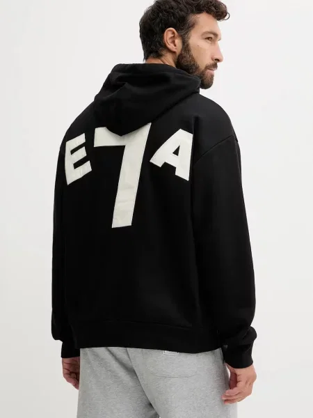 Суичър с качулка Ea7 Emporio Armani с качулка с апликация черно