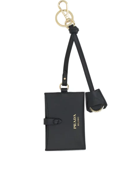 Pandantiv Prada din piele negru