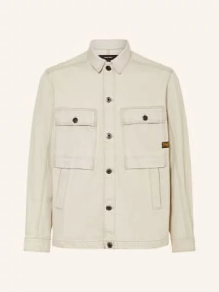 G-Star Džínová Bunda Mosa krémová