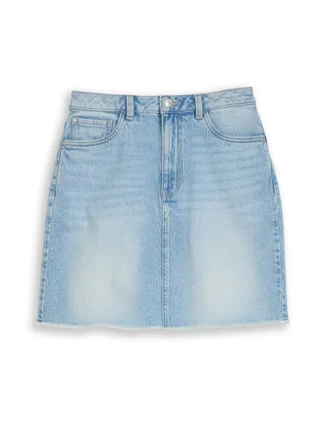 TOM TAILOR DENIM Sijonas tamsiai džinso mėlyna