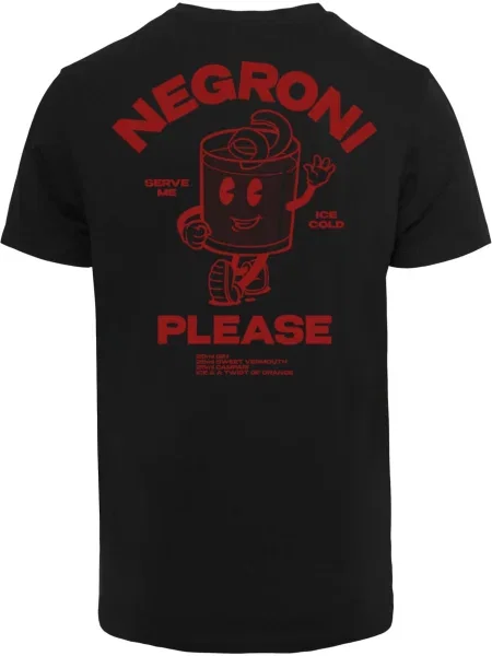 Mister Tee Tricou Negroni Please roșu negru