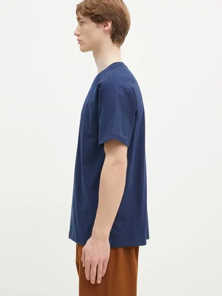Adidas Originals t-shirt Essential granatowy gładki