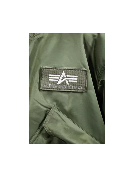Kurtka Alpha Industries z kapturem zielona