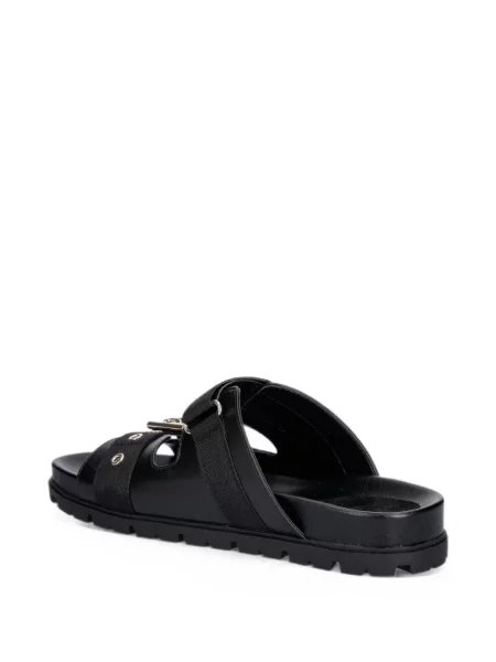 Sandale Guess fără toc cu cataramă negru