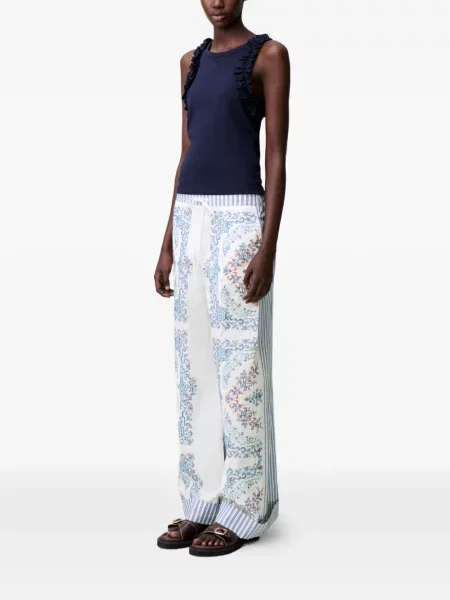 Spodnie palazzo Claudie Pierlot białe