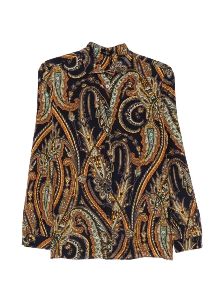 Cămașă Etro cu imagine cu model paisley albastru