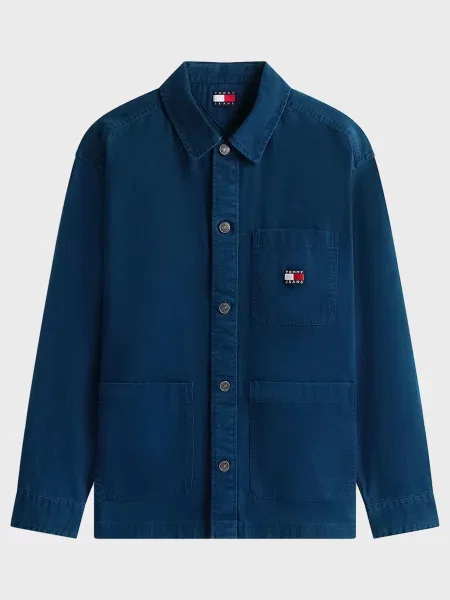 Джинсовая рубашка Tommy Jeans синяя
