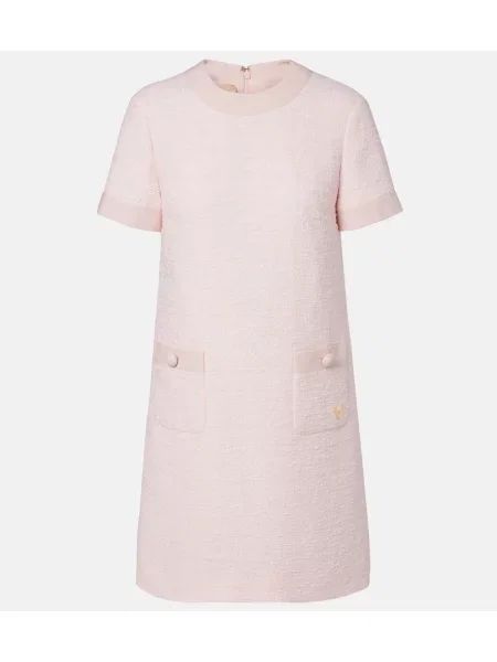 Rochie Valentino din tweed roz