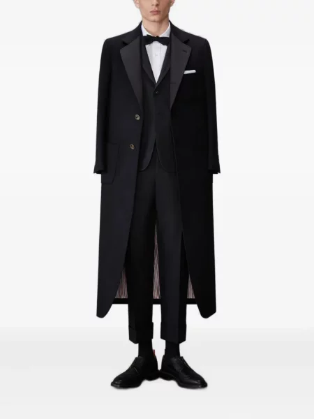 Sacou Thom Browne de lână negru