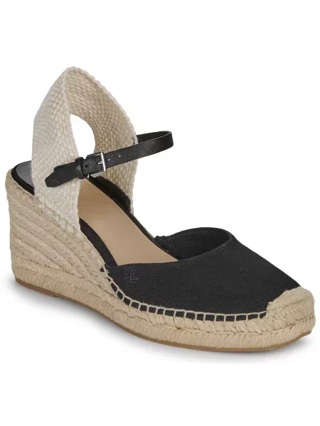 Espadrile Lauren Ralph Lauren črna