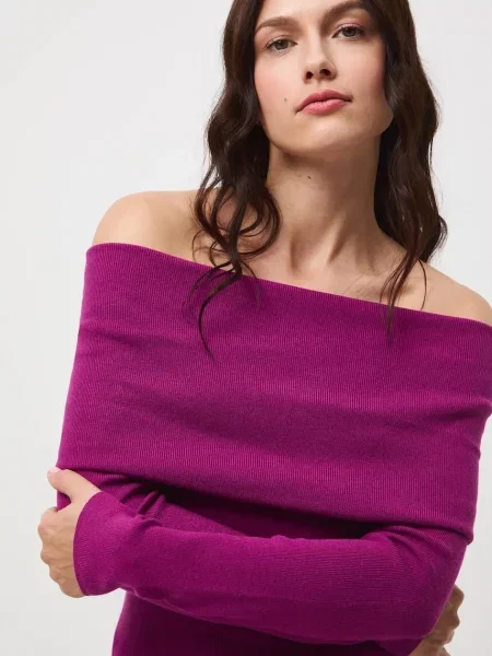 Пуловер Medicine лилаво от лека материя виолетово