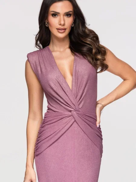 Rochie maxi Edoti violet