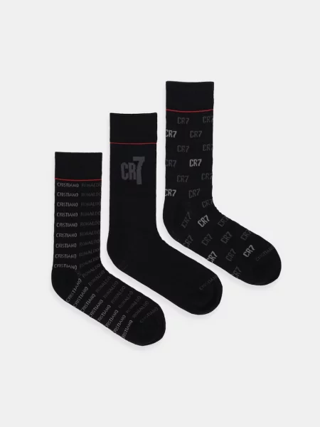 Чорапи Cristiano Ronaldo 3 чифта 0 черно