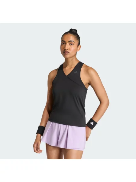 KOSZULKA CLUB TENNIS CLIMACOOL V-NECK czarna