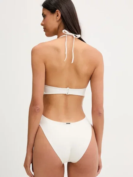 Calvin Klein strój kąpielowy jednoczęściowy beżowy