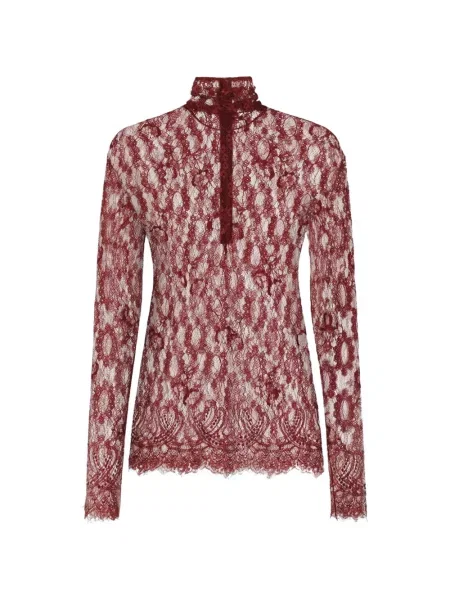 Top Dolce & Gabbana din dantelă roșu