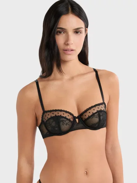 Бюстгальтер балконет Etam чорний