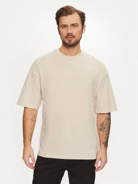 JACK & JONES Majica JJECHARGE' bež