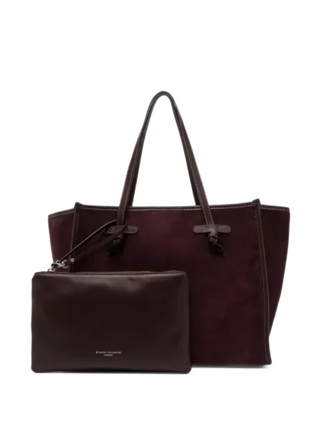 Τσάντα shopper Marcella Club σουέτ καφέ