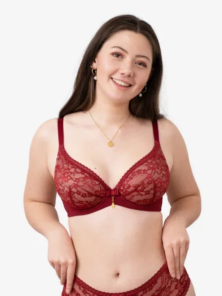 SugarShape Sutien Valerie burgundy roșu