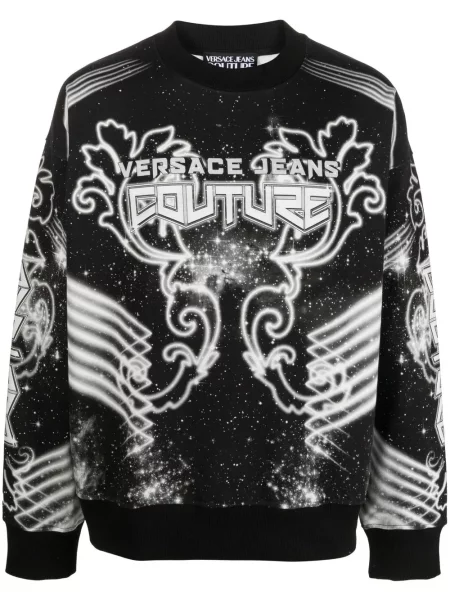Lung hanorac Versace Jeans Couture negru