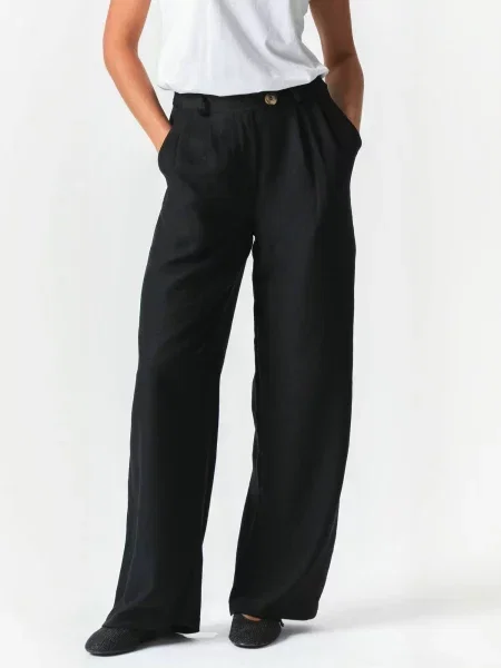 TEESHOPPEN Pantaloni Emma negru