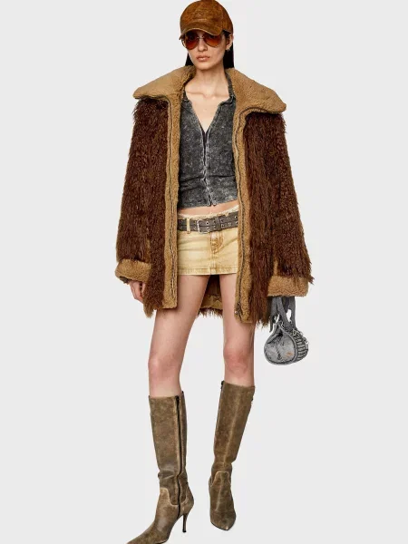 Шуба Diesel коричнева