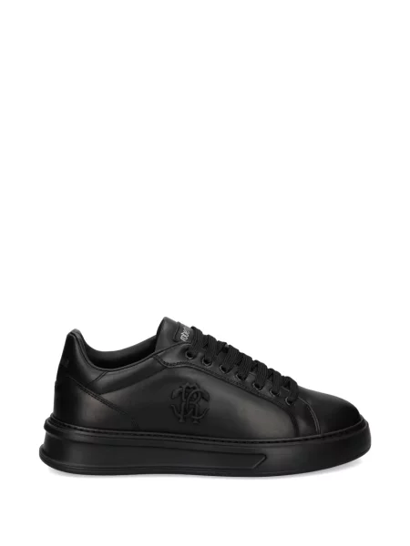Sneakerși Roberto Cavalli cu aplicații negru