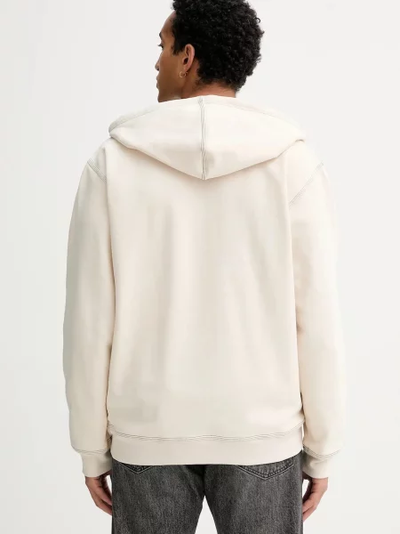 Однотонный свитер Adidas Originals с капюшоном бежевый