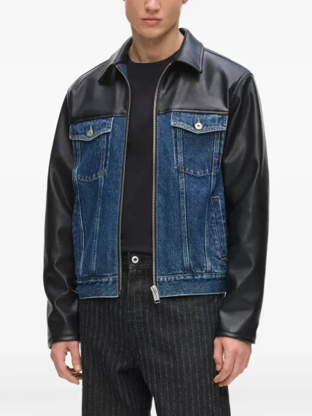 Geacă de blugi Karl Lagerfeld Jeans negru