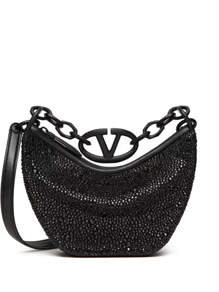 Geanta hobo Valentino Garavani negru