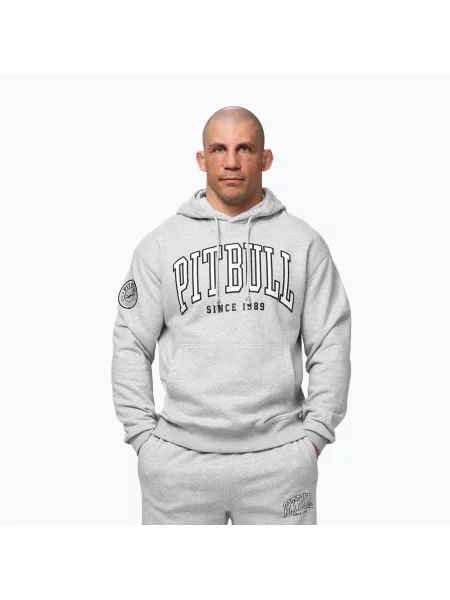 Мъжки суитшърт Pitbull Badger Hooded grey/melange сиво