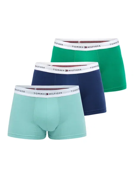 Tommy Hilfiger Underwear Boksarice Essential turkizna / temno modra / zelena bela