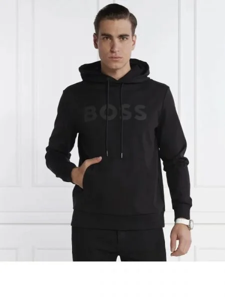 BOSS GREEN Hanorac Soody Mirror negru