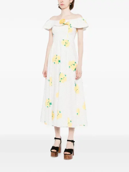 Rochie Hvn cu model floral cu imagine alb