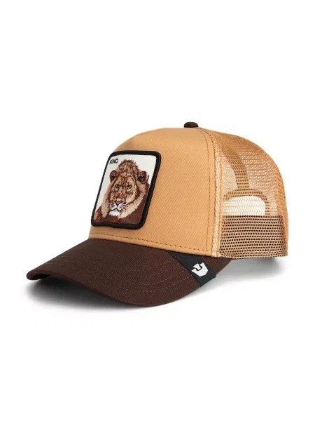 Шапка с козирка и добавен Goorin Bros King Trucker кафяво