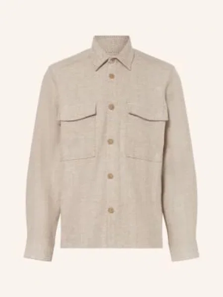 Drykorn Košile Gunray Slim Fit krémová / černošedá