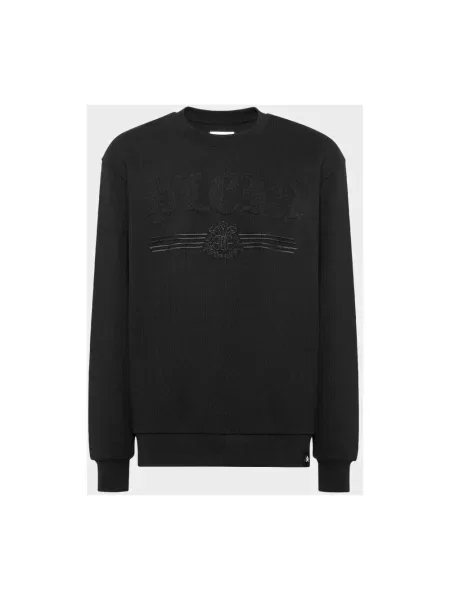 Bluza Philipp Plein z okrągłym dekoltem czarna