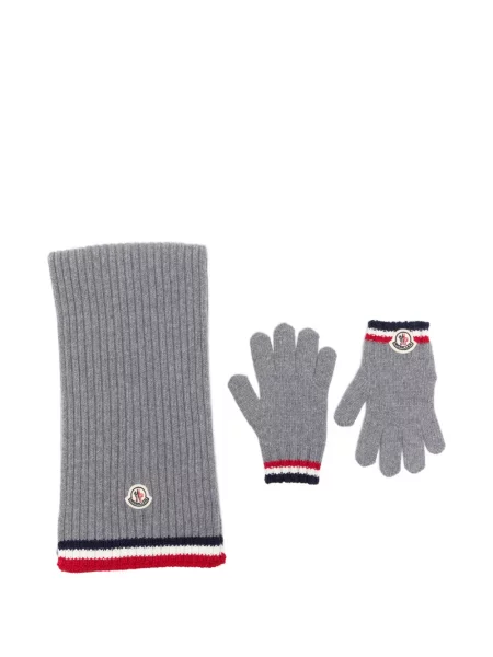 Dětské rukavice Moncler Enfant šedé