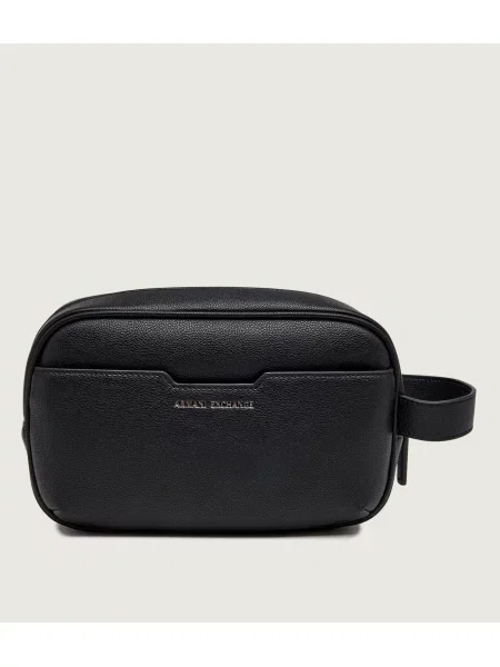Pungă cosmetică Armani Exchange negru
