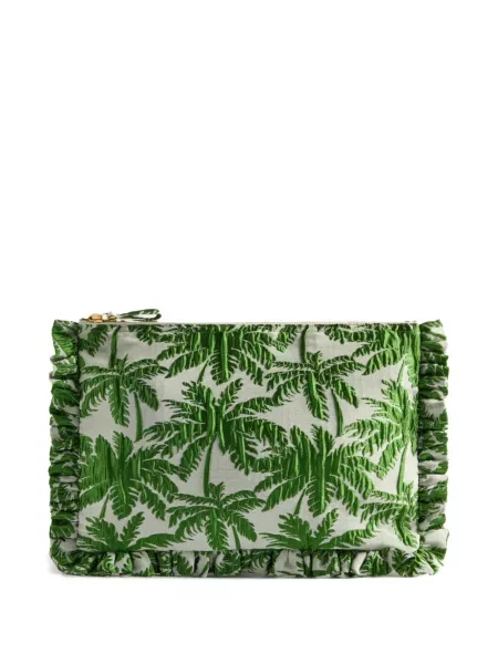 Geantă plic La Doublej cu imagine verde