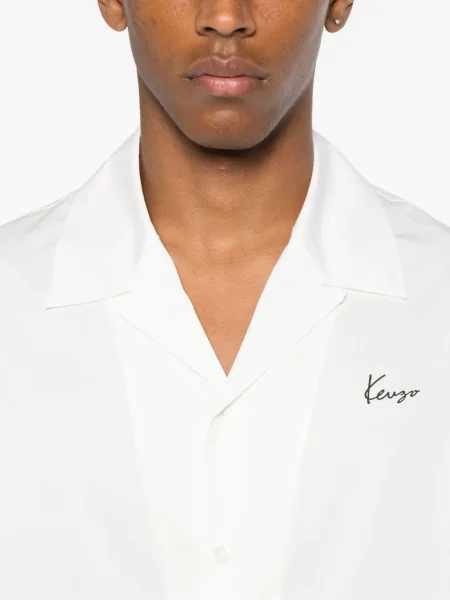Cămașă Kenzo cu model floral cu imagine alb