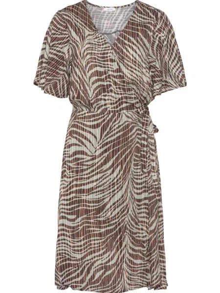 LASCANA Rochie de seară maro / maro deschis alb