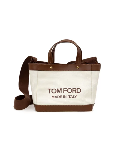 Wielobarwność torebka Tom Ford beżowa