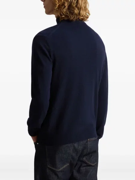 Cardigan Woolrich de lână albastru