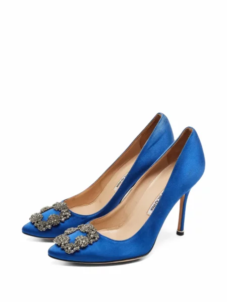 Pantofi cu toc Manolo Blahnik albastru